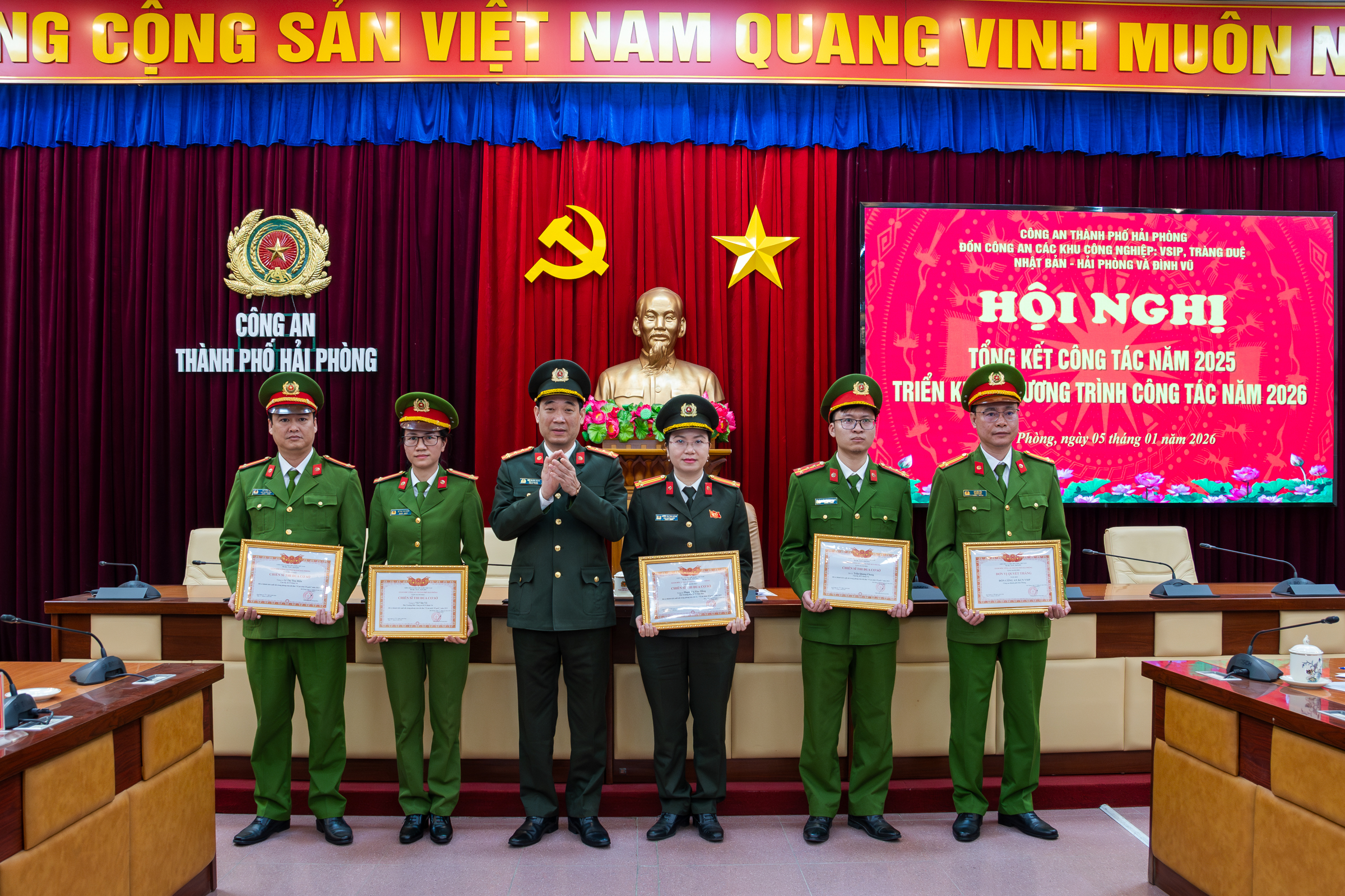 Các Đồn Công an khu công nghiệp thành phố Hải Phòng: Triển khai 8 nhiệm vụ công tác Công an năm 2026
